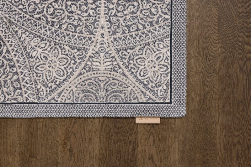 Dywan wełniany Agnella Regius Aurora szary - róg