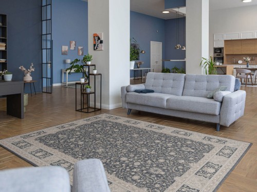 Dywan wełniany Agnella Regius Oskar grafitowy do salonu