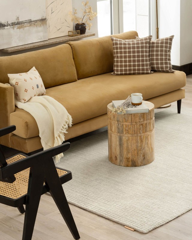 Dywan Agnella Calisia M RIBS BEIGE wełniany 02.jpg