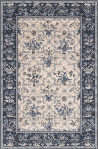 Dywan wełniany Agnella Isfahan Olandia niebieski 01.jpg