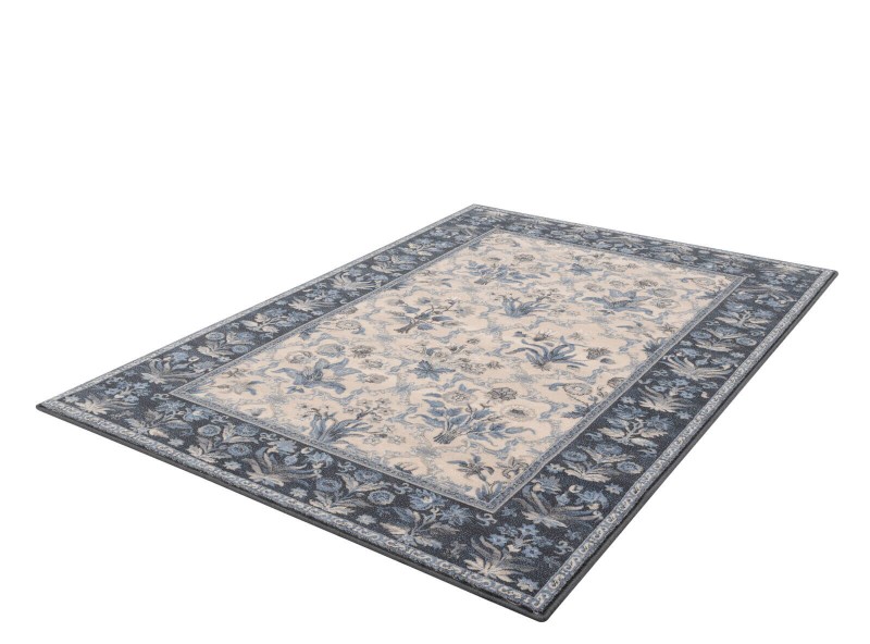 Dywan wełniany Agnella Isfahan Olandia niebieski 05.jpg