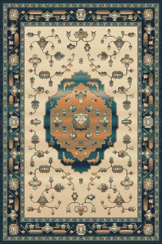 Dywan wełniany Agnella Agnus Tonati szmaragd (binding)