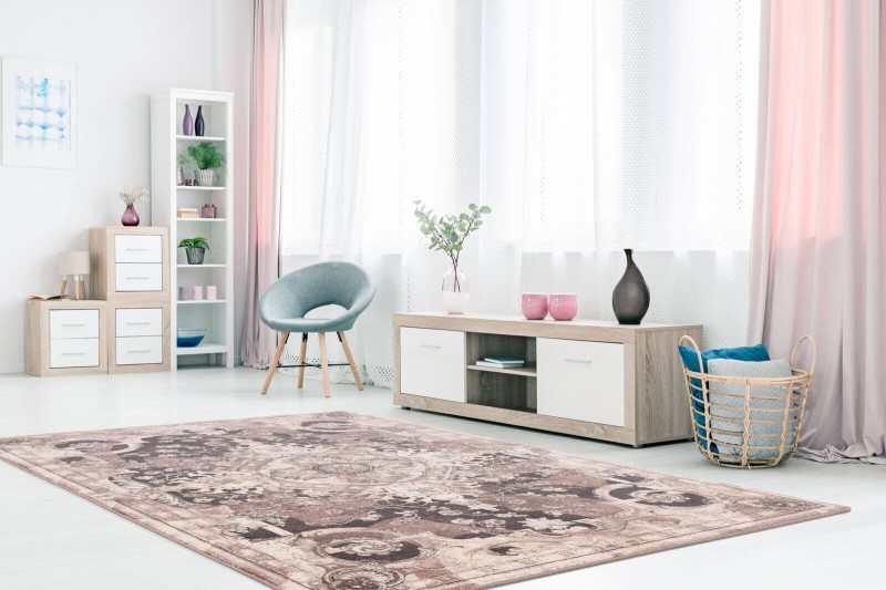 Dywan wełniany Agnella Isfahan Villah piaskowy 02.jpg