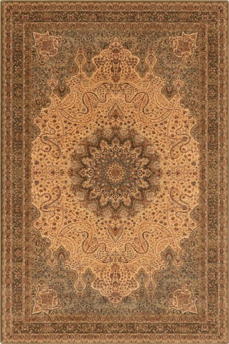 Dywan wełniany Agnella Agnus Namak kolor oliwka