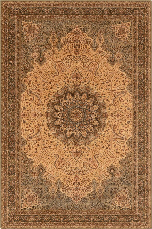 Dywan wełniany Agnella Agnus Namak kolor oliwka