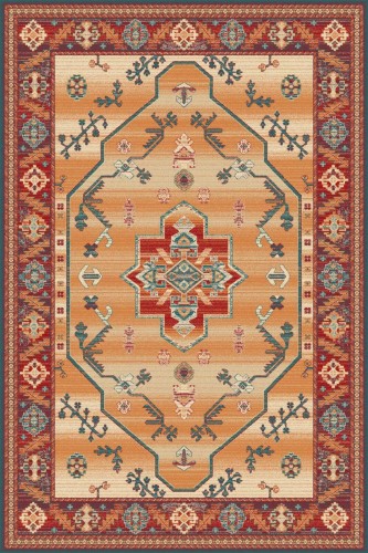 Dywan wełniany Agnella Isfahan Tereus miedziany 01.jpg