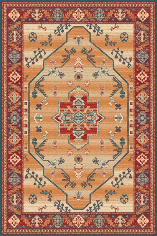 Dywan wełniany Agnella Isfahan Tereus miedziany 01.jpg