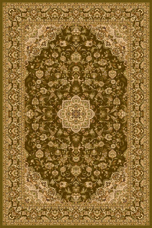 Dywan Agnella Isfahan DAMO OLIWKA wełniany 01.jpg