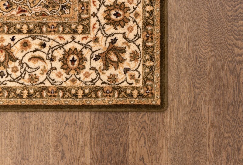 Dywan wełniany Agnella Isfahan Segowia jasny khaki 03.jpg