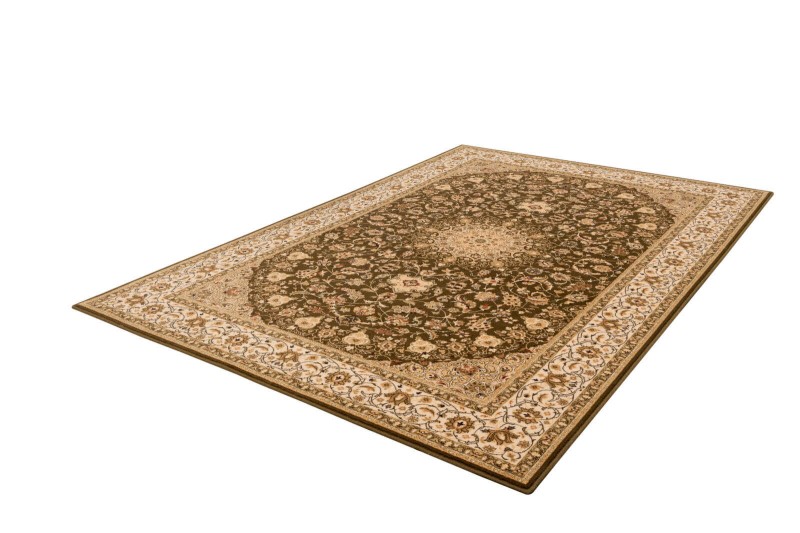 Dywan wełniany Agnella Isfahan Segowia jasny khaki 05.jpg