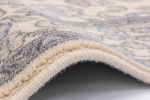 Obszycie wełniane Róg dywanu Agnella Isfahan Kantabria w kolorze alabastrowym