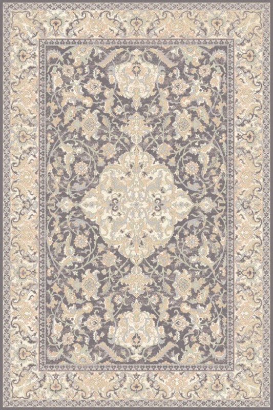 Dywan wełniany klasyczny Agnella Isfahan Sefora antracytowy