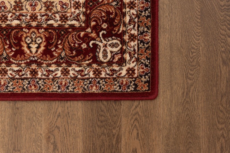 Róg dywanu Agnella Isfahan Almas kolor rubin