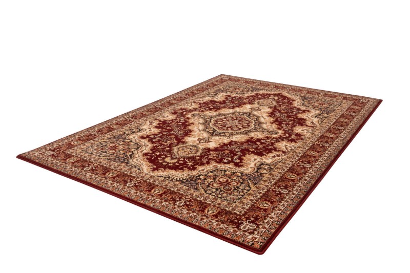 Dywan z wełny Agnella Isfahan Almas kolor rubin rozmiar 2x3 m - zdjęcie pod kątem