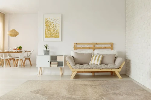 Dywan wełniany nowoczesny Agnella Isfahan Dew kolor len - zdjęcie aranżacyjne