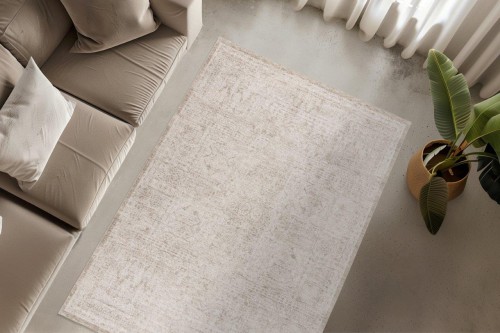 Dywan vintage Obsession Bella BEA 234 kremowy w salonie