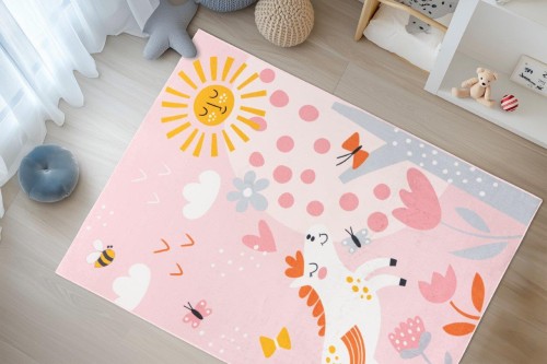 Dywan różowy dla dziewczynki Obsession Magic Kids MKD 101 Flying Horse - zdj. 2