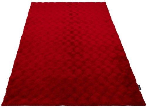 Rzut z przodu na czerwony dywan pluszowy Obsession Diamond Cut DMC 800