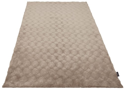Rzut z przodu na dywan pluszowy Obsession Diamond Cut DMC 800 taupe