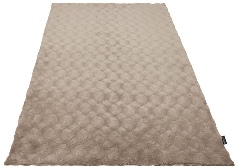 Rzut z przodu na dywan pluszowy Obsession Diamond Cut DMC 800 taupe