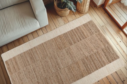 Naturalny dywan z juty w salonie Obsession Cottage COT445 jute.jpg