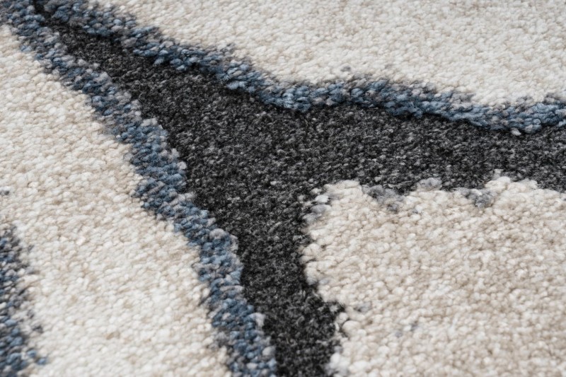 Runo niebieskiego dywanu nowoczesnego Obsession Bologna BOA 461