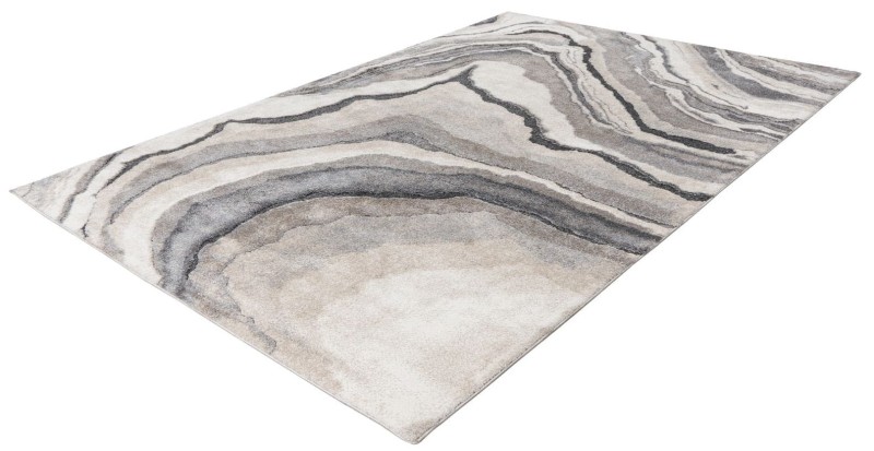 Rzut z boku  na szary dywan nowoczesny Obsession Bologna BOA 461