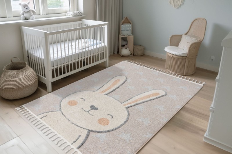 Dywan dziecięcy Obsession Fano FAO 390 rabbit w pokoju