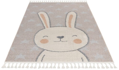 Rzut z przodu na dywan dziecięcy Obsession Fano FAO 390 rabbit