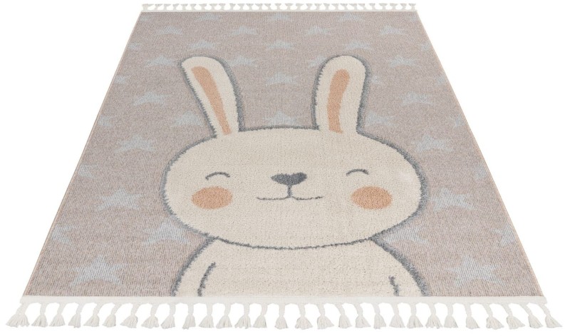 Rzut z przodu na dywan dziecięcy Obsession Fano FAO 390 rabbit