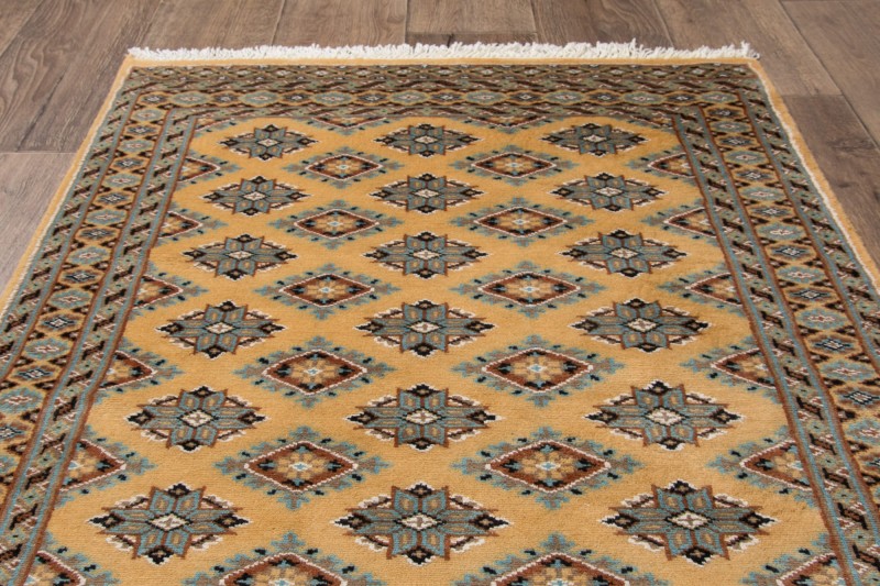 Wzór geometryczny dywanu orientalnego pakistańskiego Jaldar 91x148 cm