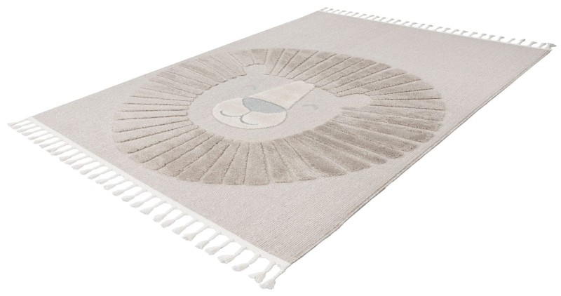 Rzut z boku na dywan dziecięcy Obsession Fano FAO 399 lion