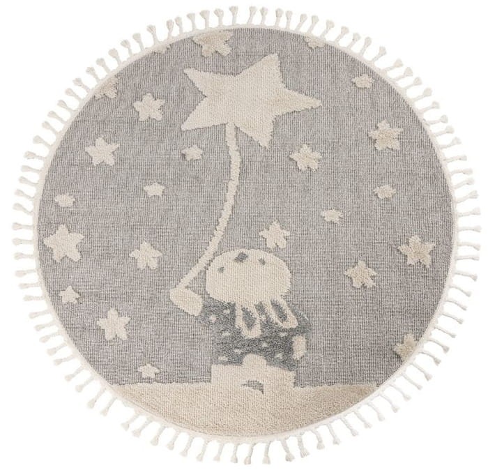 Okrągły dywan dziecięcy Obsession Fano FAO 393 rabbit stars