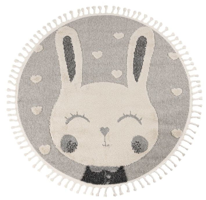 Okrągły dywan dziecięcy Obsession Fano FAO 395 Rabbit Heart