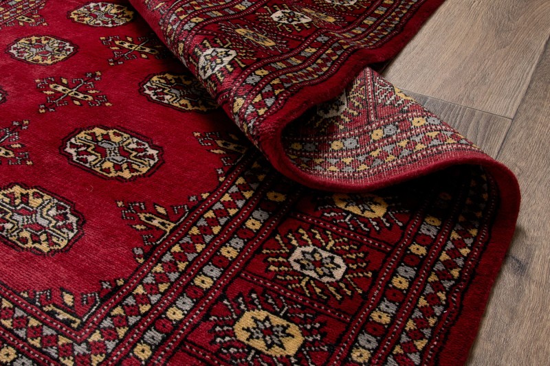 Zagięcie i spód dywanu orientalnego Bukhara 123x177 cm