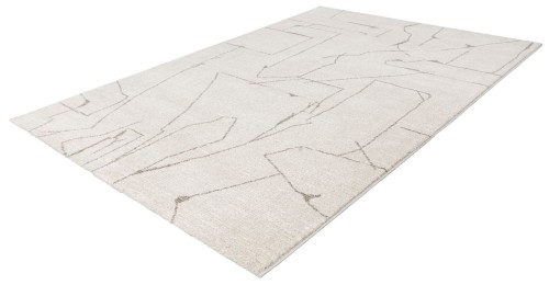 Rzut z boku na kremowy dywan nowoczesny Obsession Parma PMA 511