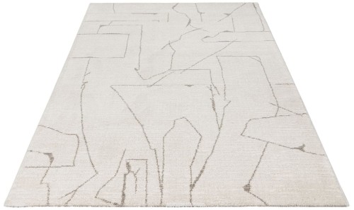 Rzut ukośny kremowego dywanu nowoczesnego Obsession Parma PMA 511