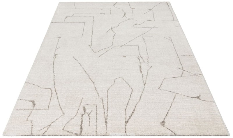 Rzut ukośny kremowego dywanu nowoczesnego Obsession Parma PMA 511