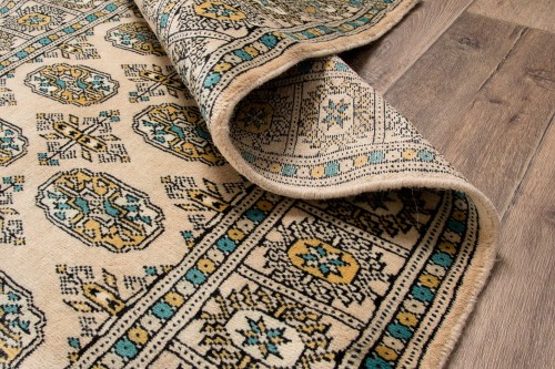 Spód dywanu orientalnego pakistańskiego Bukhara 92x151 cm