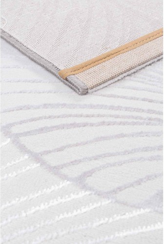 Spód dywanu Creation Liść New szaro-beżowego