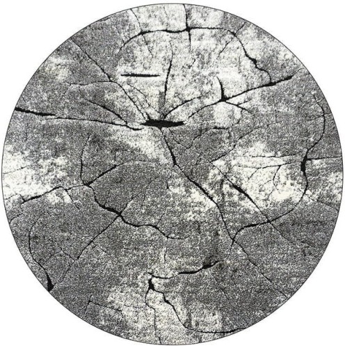 Dywan nowoczesny okrągły Miami 129 grey