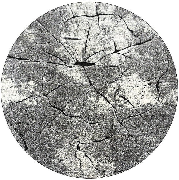 Dywan nowoczesny okrągły Miami 129 grey