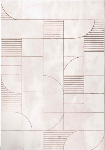 Dywan geometryczny Creation modern szaro-beżowy