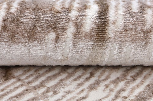 Zbliżenie runa jasno beżowego dywanu SW41D Como