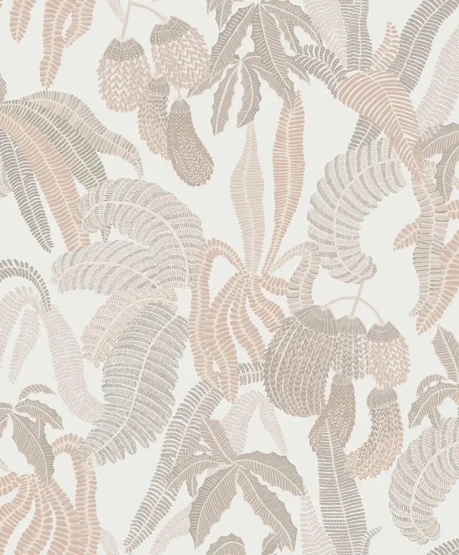 Tapeta roślinna Khroma Romance Nimfa Angora ROM001 zbliżenie wzoru.webp