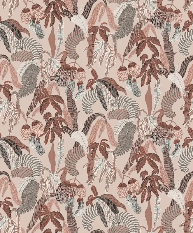 Tapeta roślinna Khroma Romance Nimfa Cinamon ROM004.webp