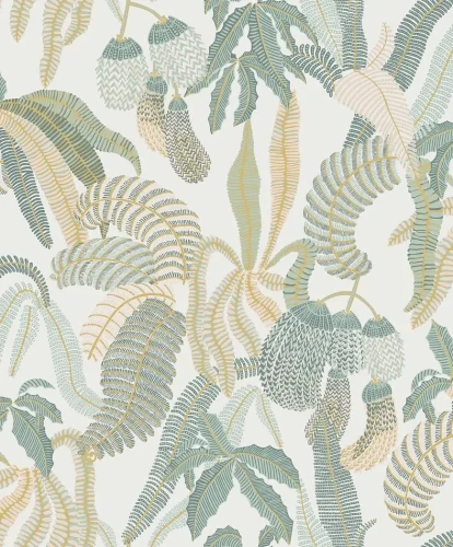 Tapeta roślinna Khroma Romance Nimfa Skylight ROM005 zbliżenie wzoru.webp