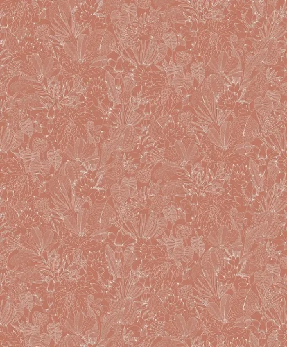 Tapeta motyw roślinny Khroma Romance Bellis Carnelian ROM104.webp