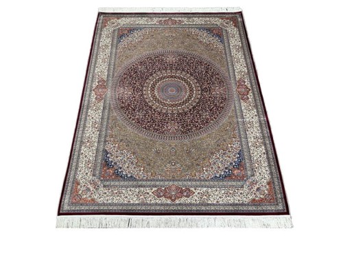 Rzut z góry dywanu ekskluzywnego Anatolian Silk 32510 red