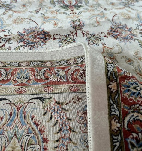 Spód i frędzle dywanu ekskluzywnego Anatolian Silk 66524 cream